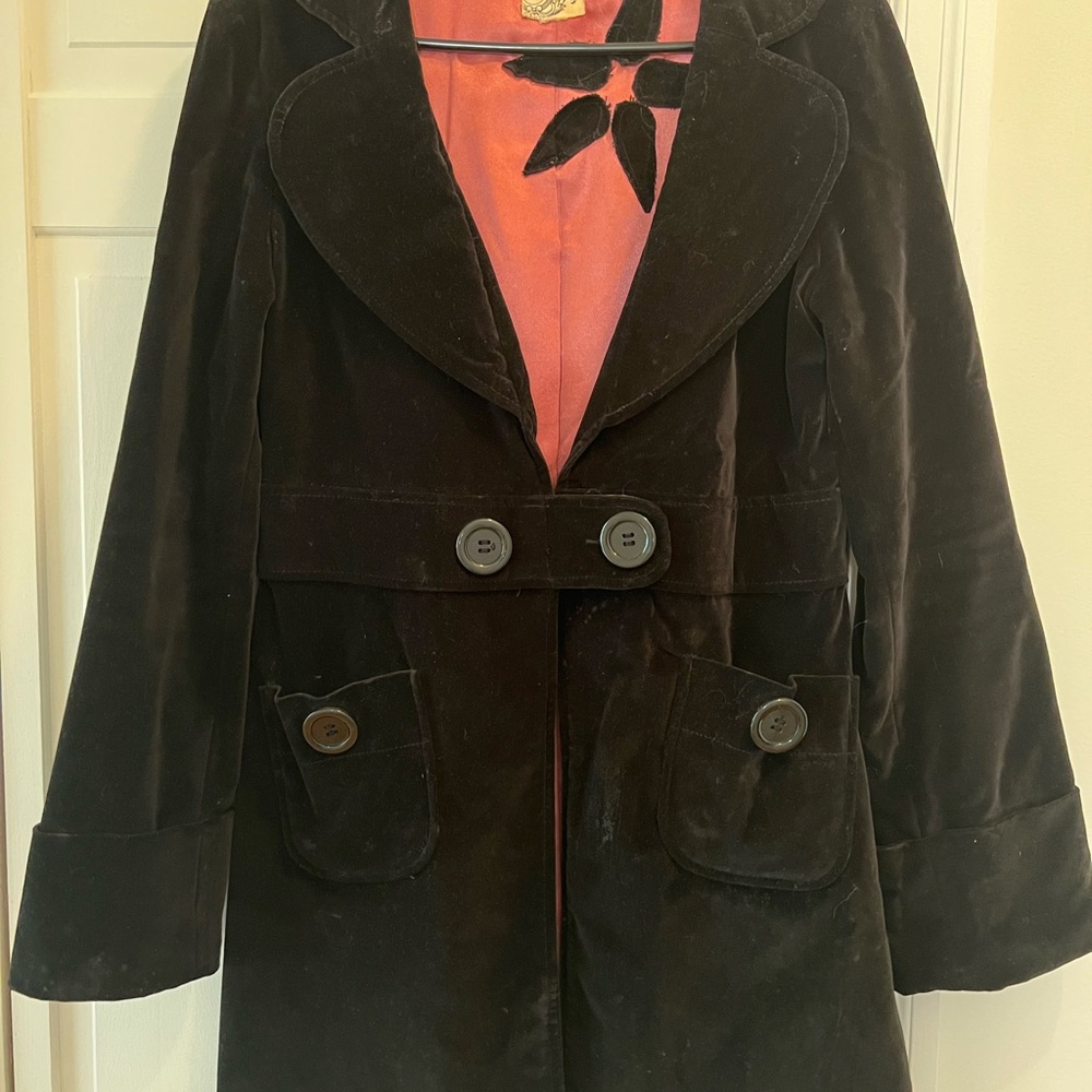 Tulle Velvet Coat
